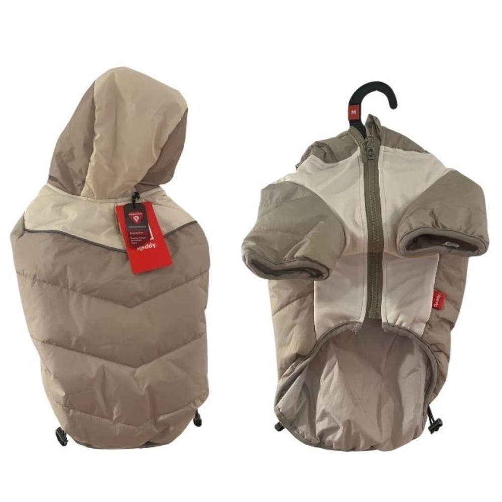 Reddy PrimaLoftWarmest Tan and Ivory Dog Puffer Jacket
